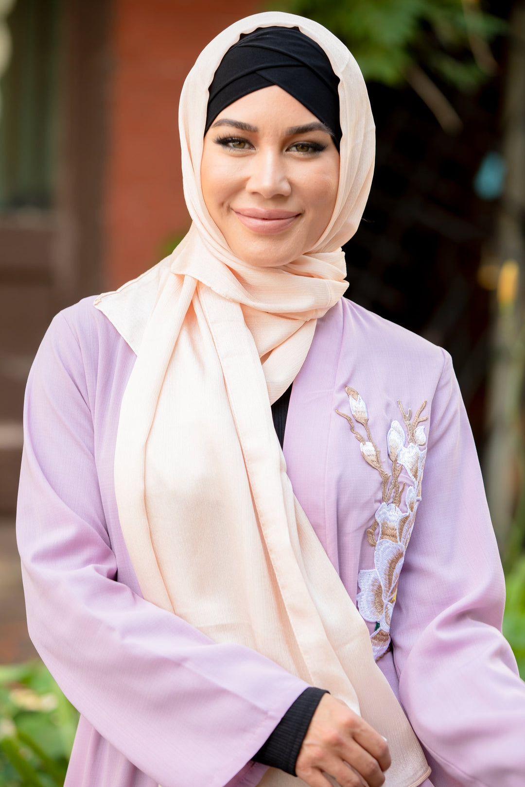 Urban Modesty - Beige Shimmer Hijab Head Scarf