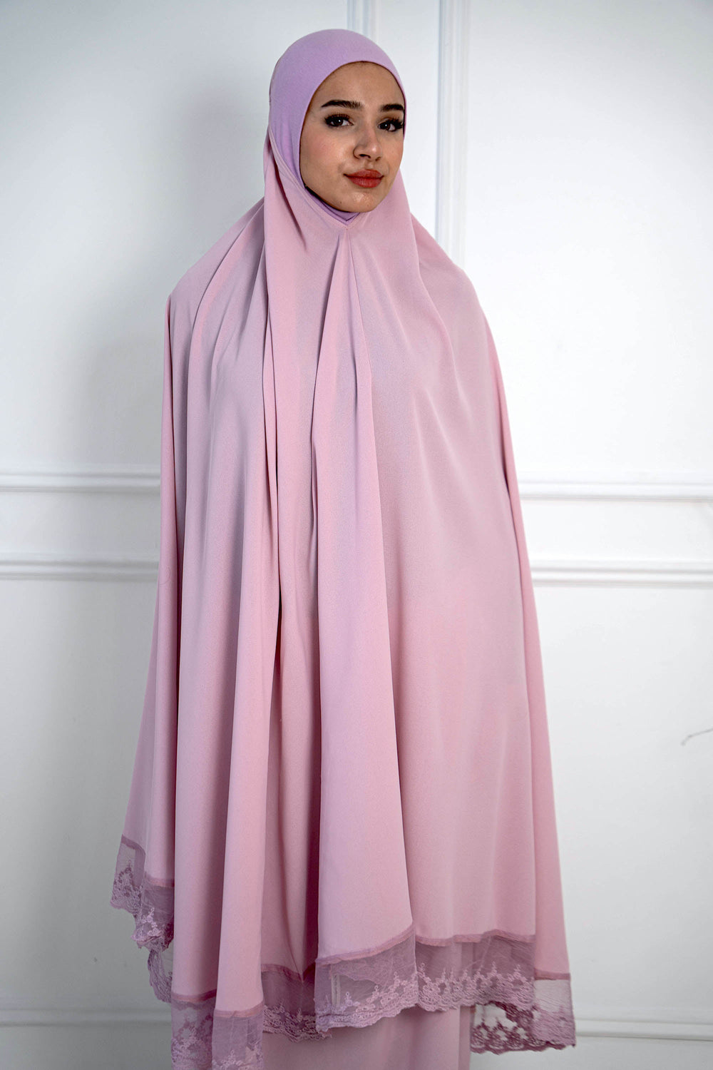 Urban Modesty - Lavender Lace Two Piece Salah Prayer Outfit