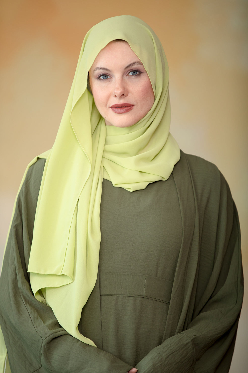Urban Modesty - Lime Chiffon Hijab
