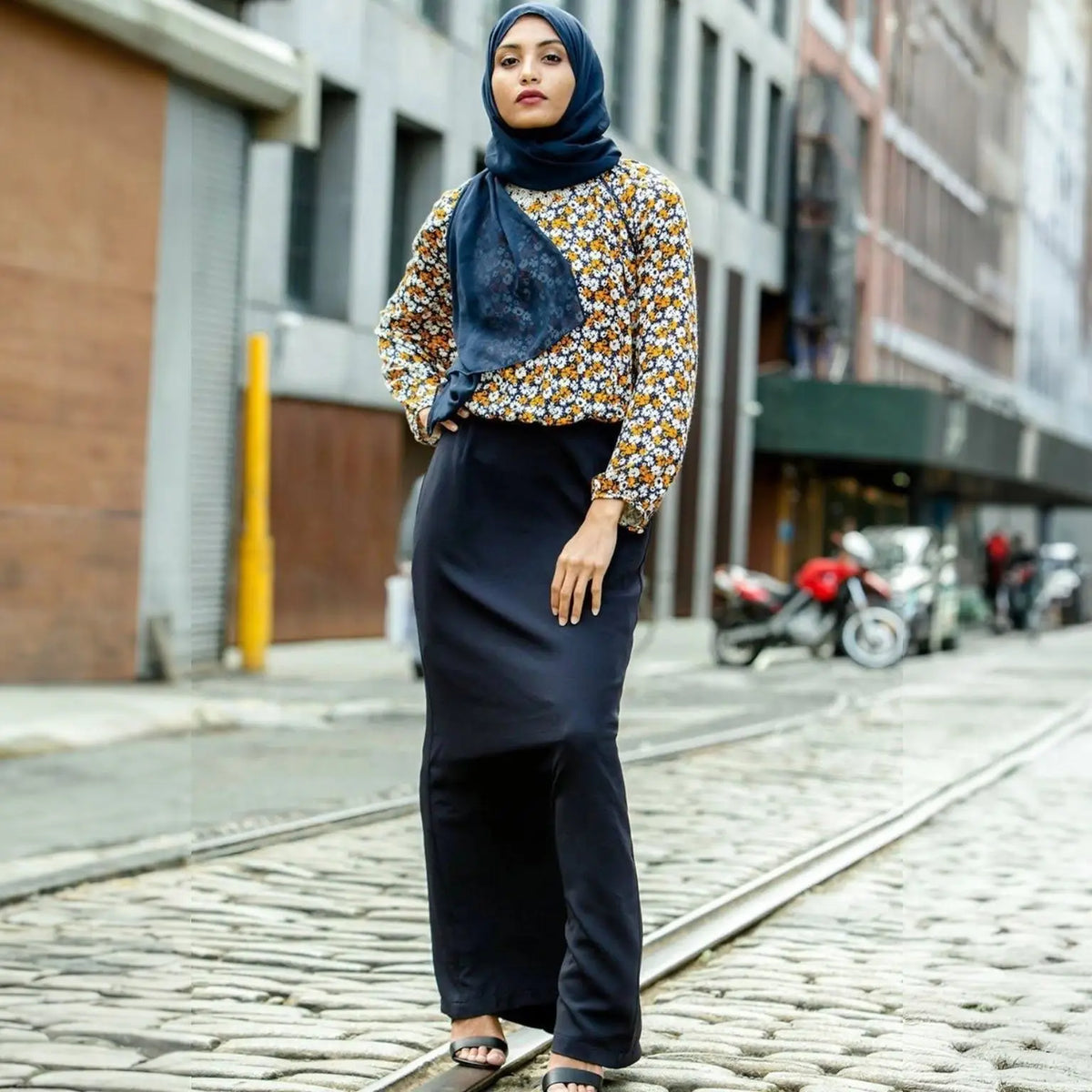 Modest Skirts Satin, Pleated Pencil Maxi Skirts Urban Modesty