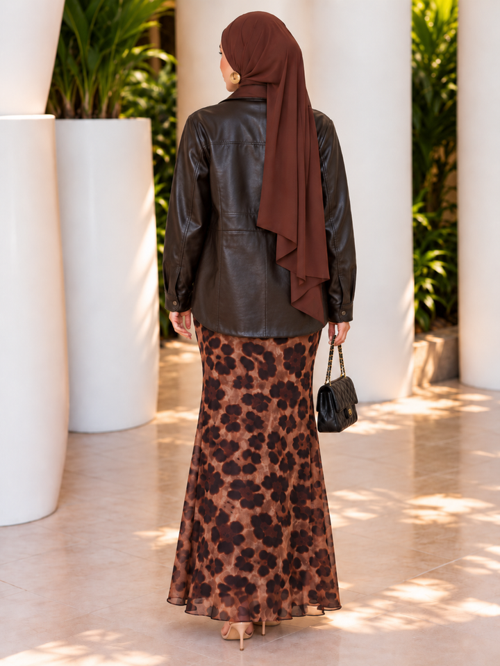 Cheetah Mesh Maxi Skirt