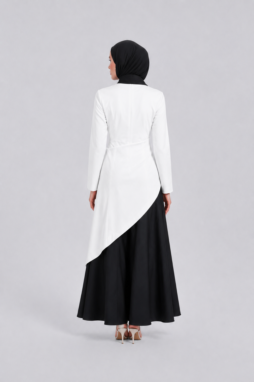 White Asymmetrical Linen Shirt