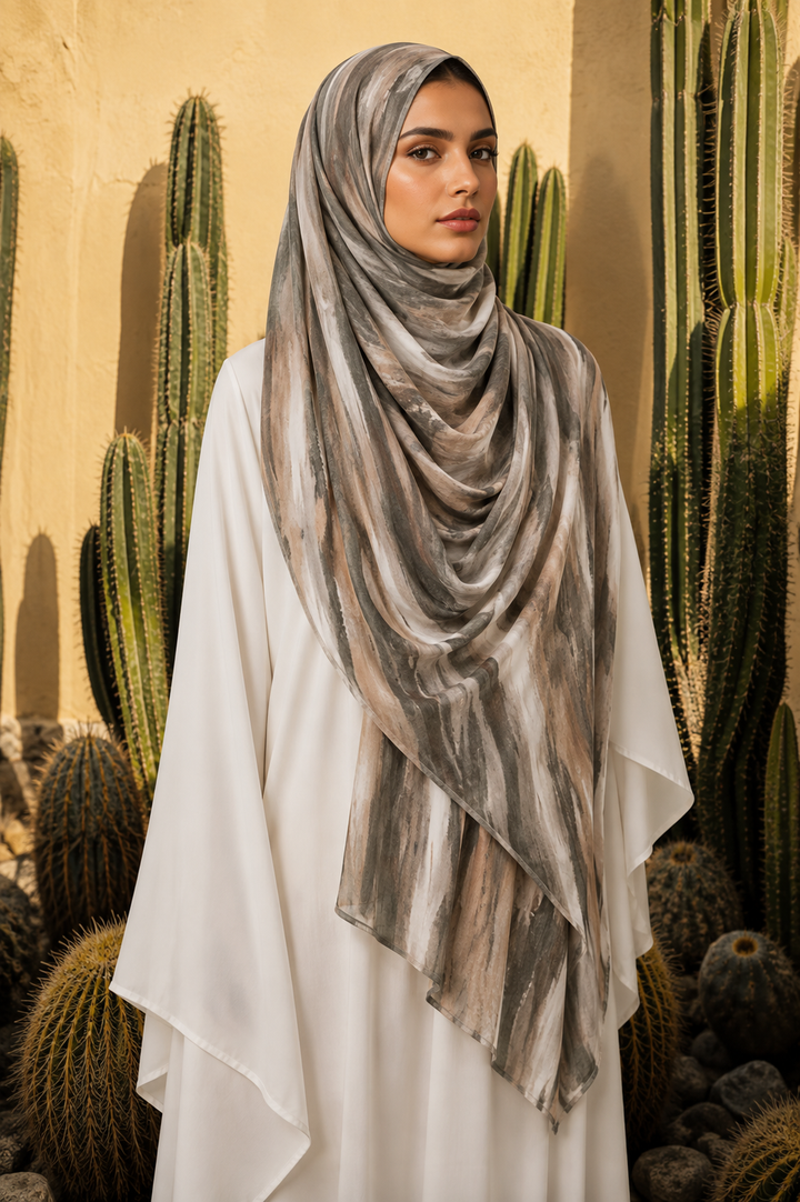 Green Waves Modal Hijab