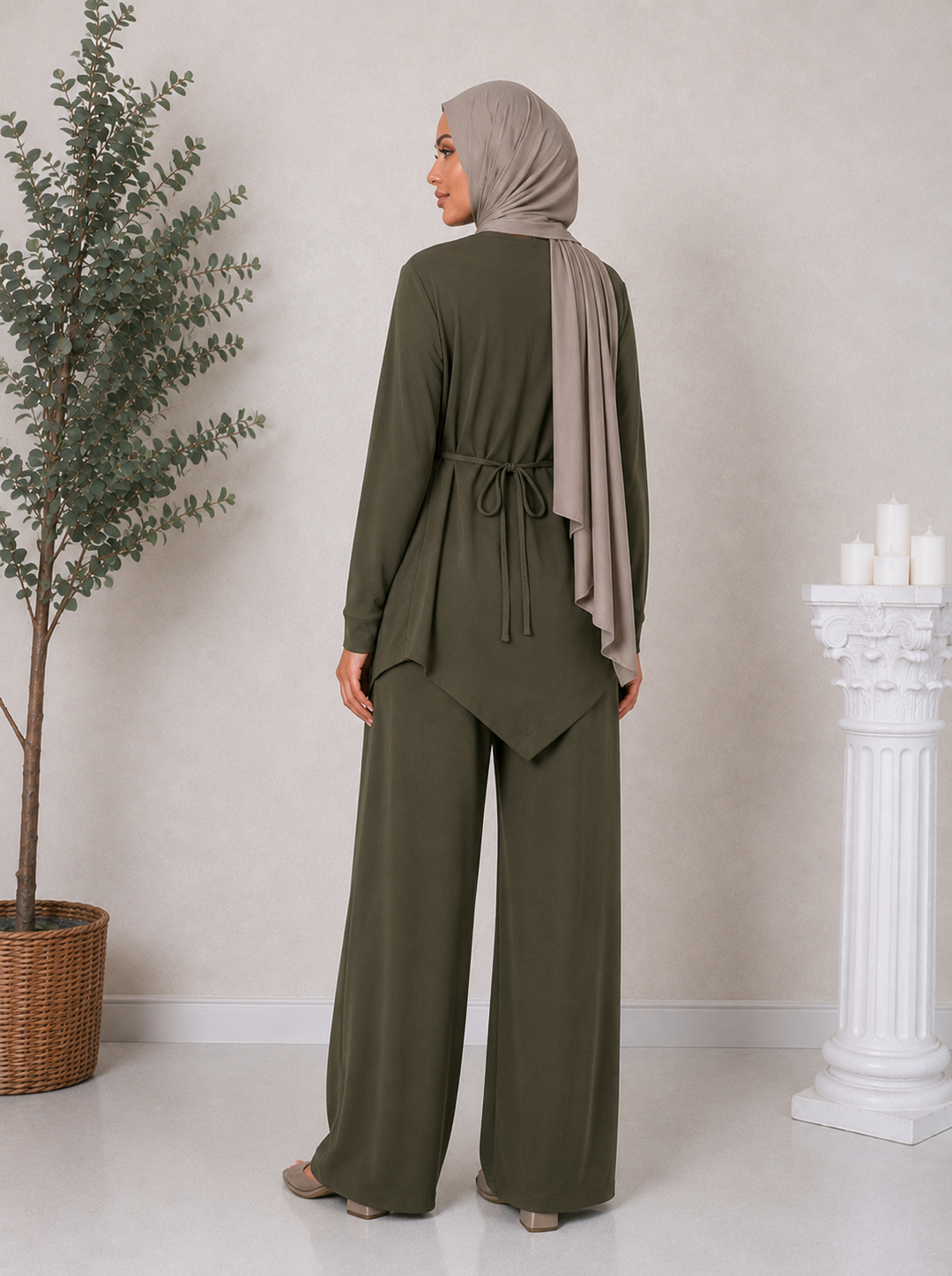 Olive Pants Set