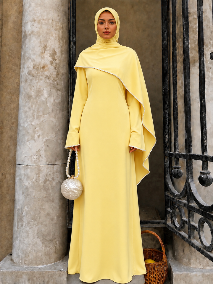 Yellow Pearl Maxi Dress