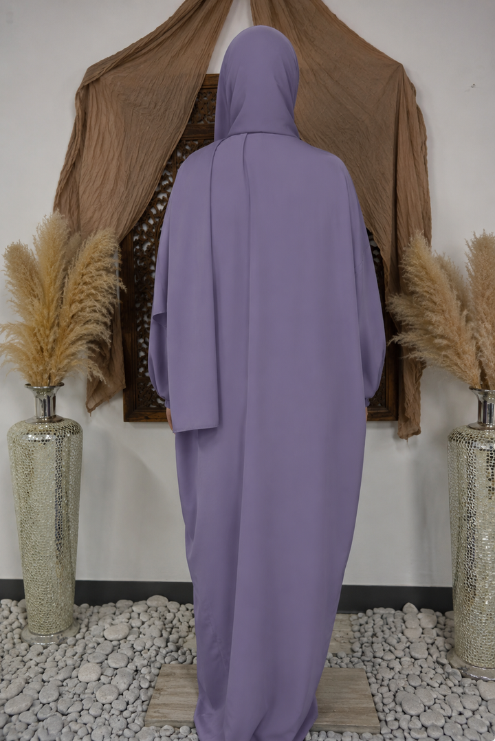 Lilac Wrap One Piece Salah Prayer Outfit