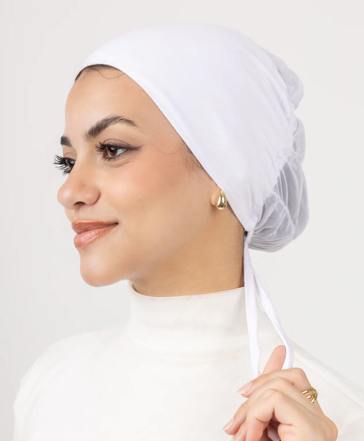 Mesh Tie Back Hijab Underscarf