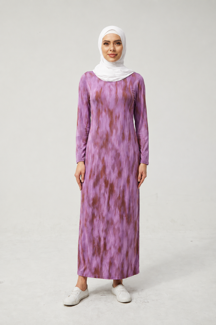 Purple Jersey maxi dress