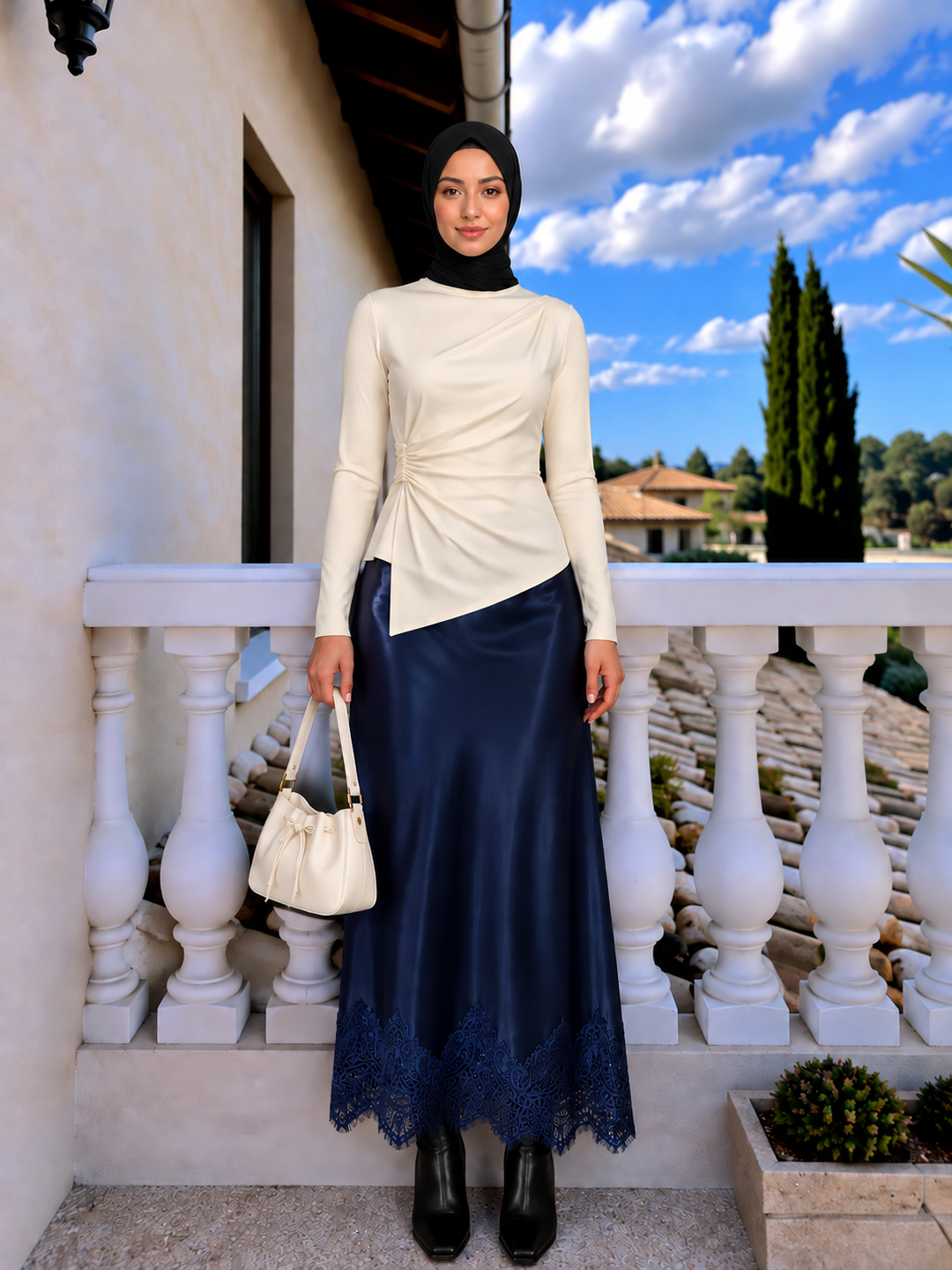 Asymmetrical Side Ruched Shirt Top