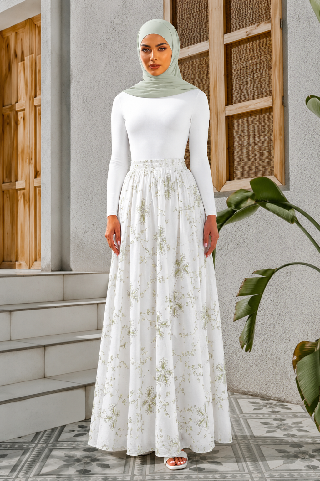 Paisley Maxi Skirt (more colors)