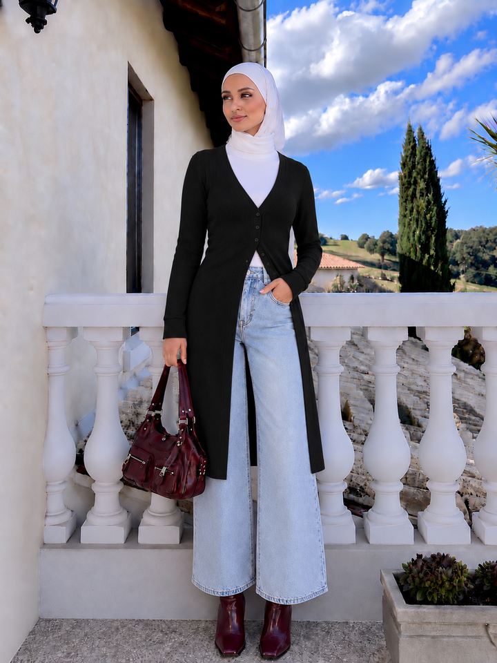 Buttoned Cardigan Top (More Color Options)