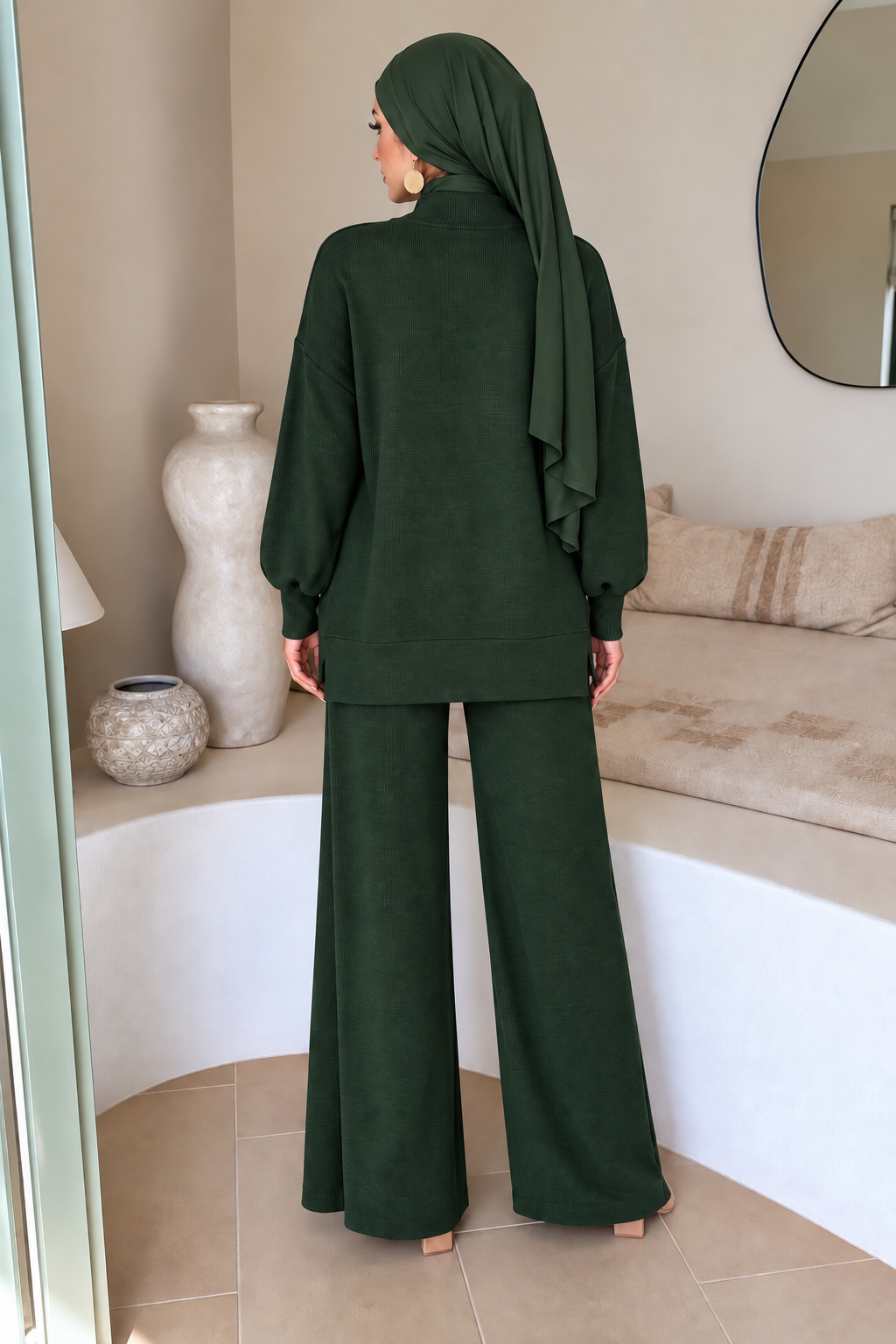 Hunter Green Sweater Pant Set