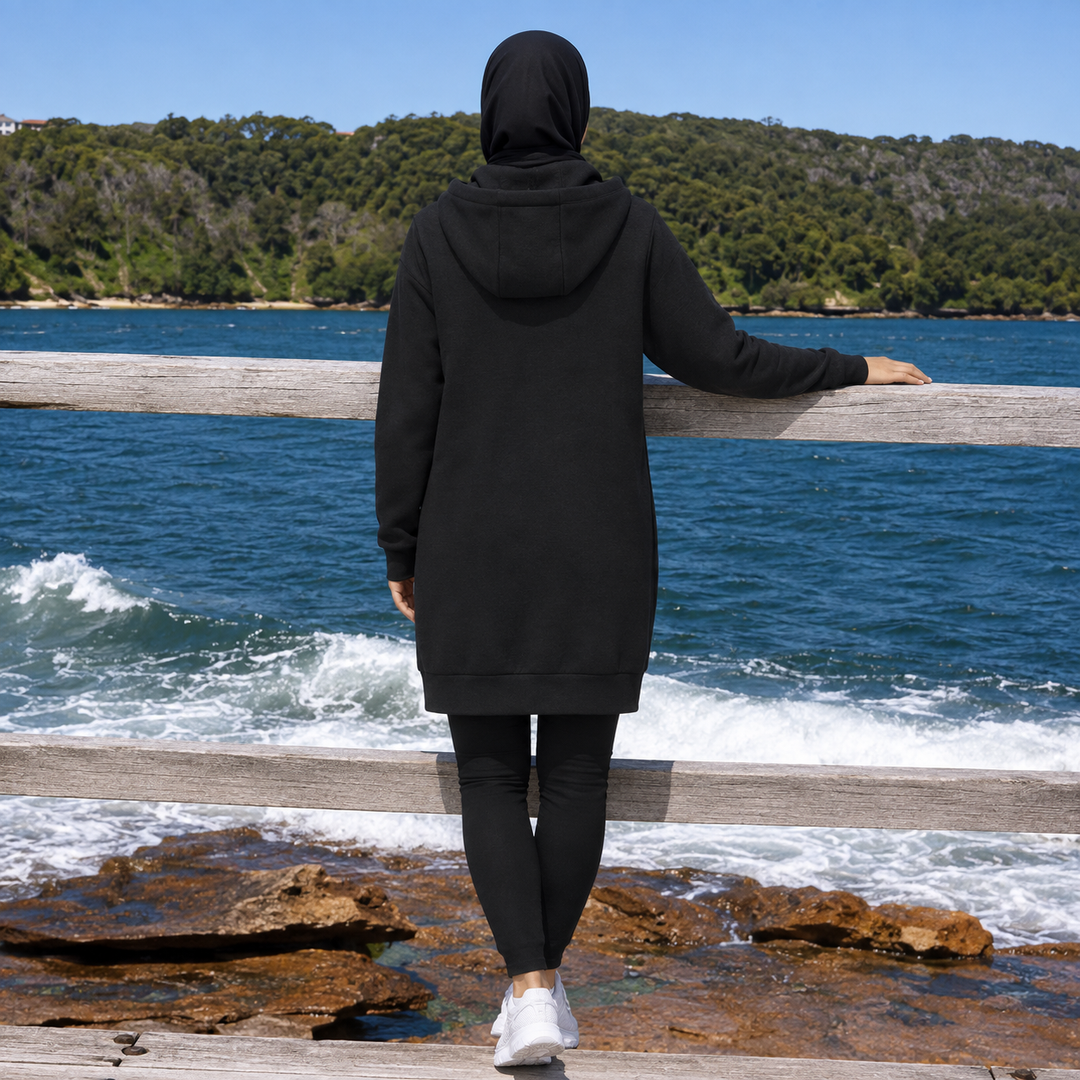 Zip Up Hoodie Sweater Top