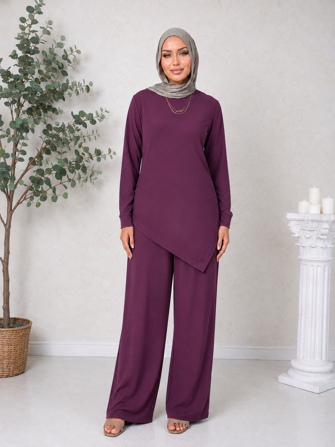 Plum Pants Set