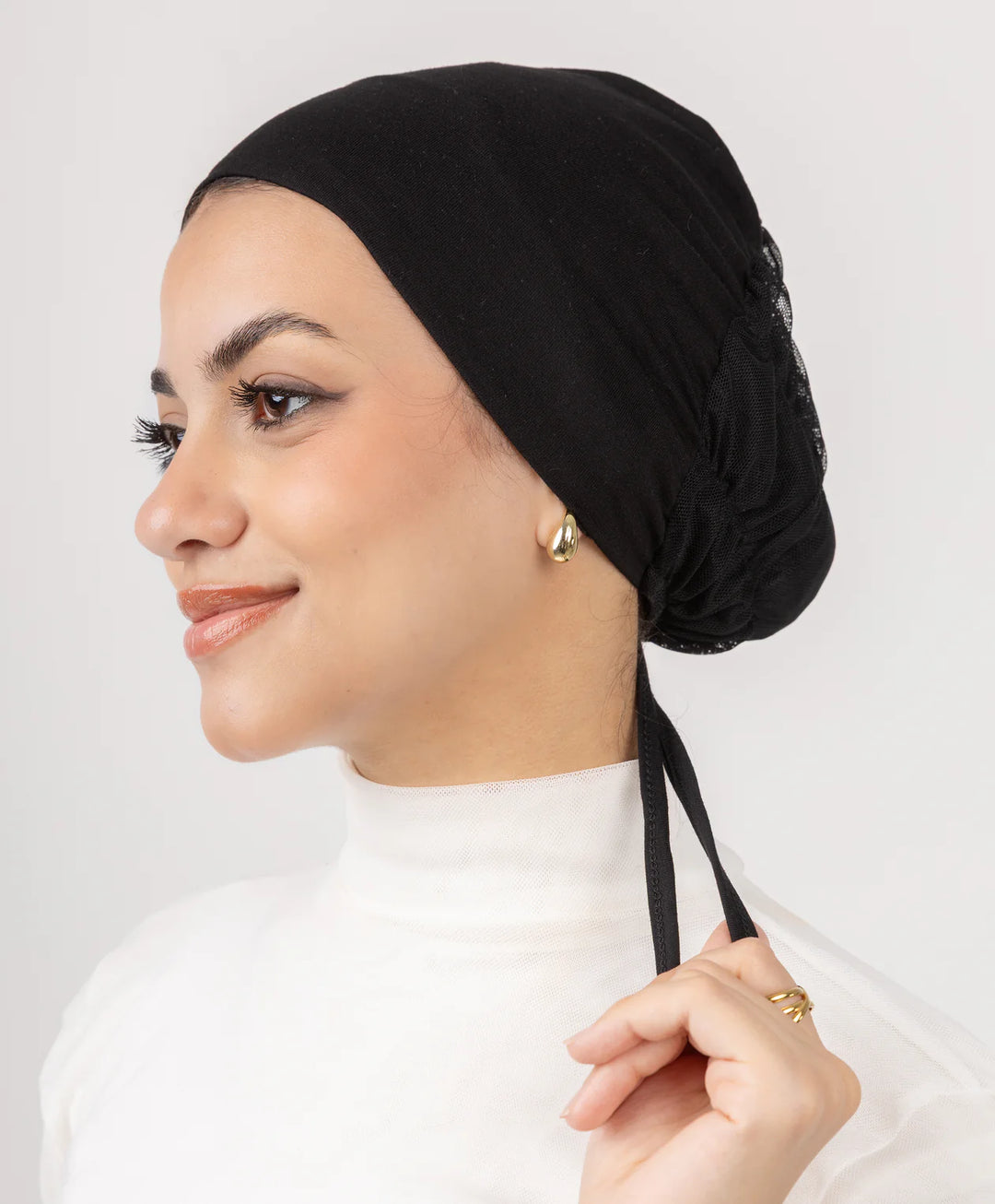Mesh Tie Back Hijab Underscarf