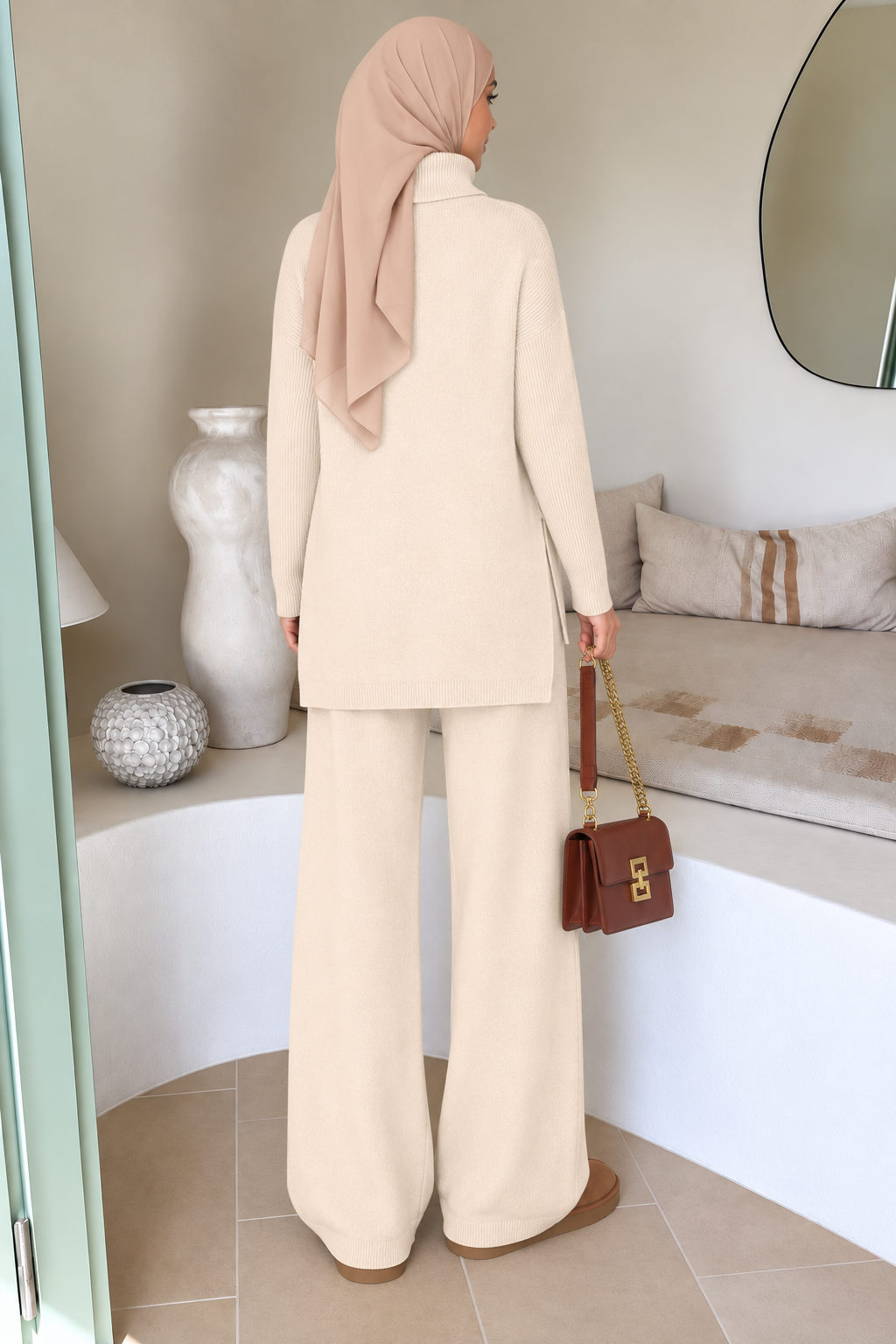 Turtleneck  Sweater and Pant Set
