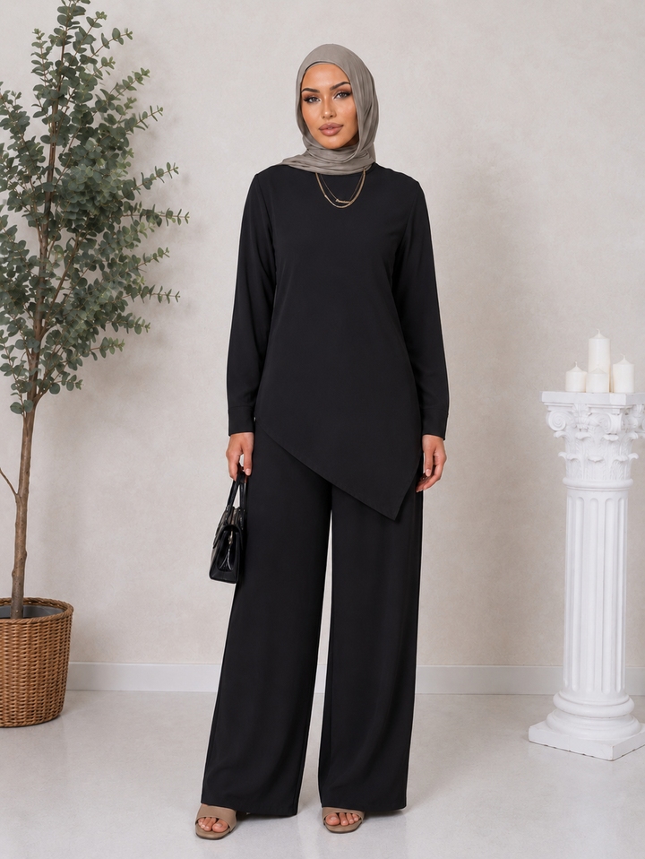 Black Pants Set