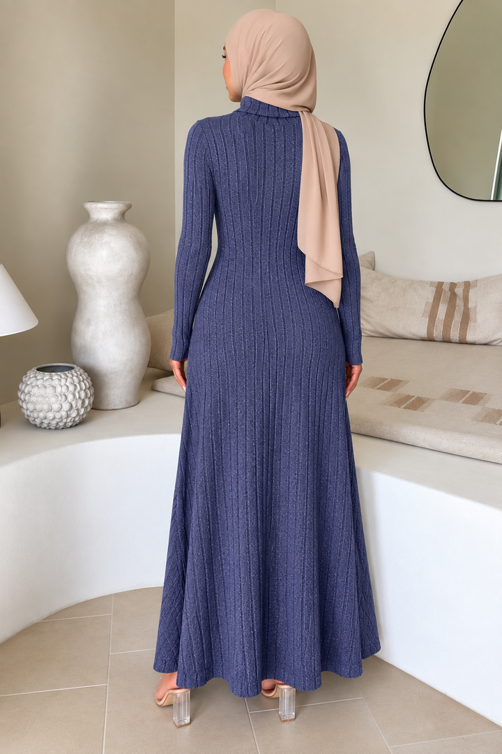 Blue Turtle Sweater Dress