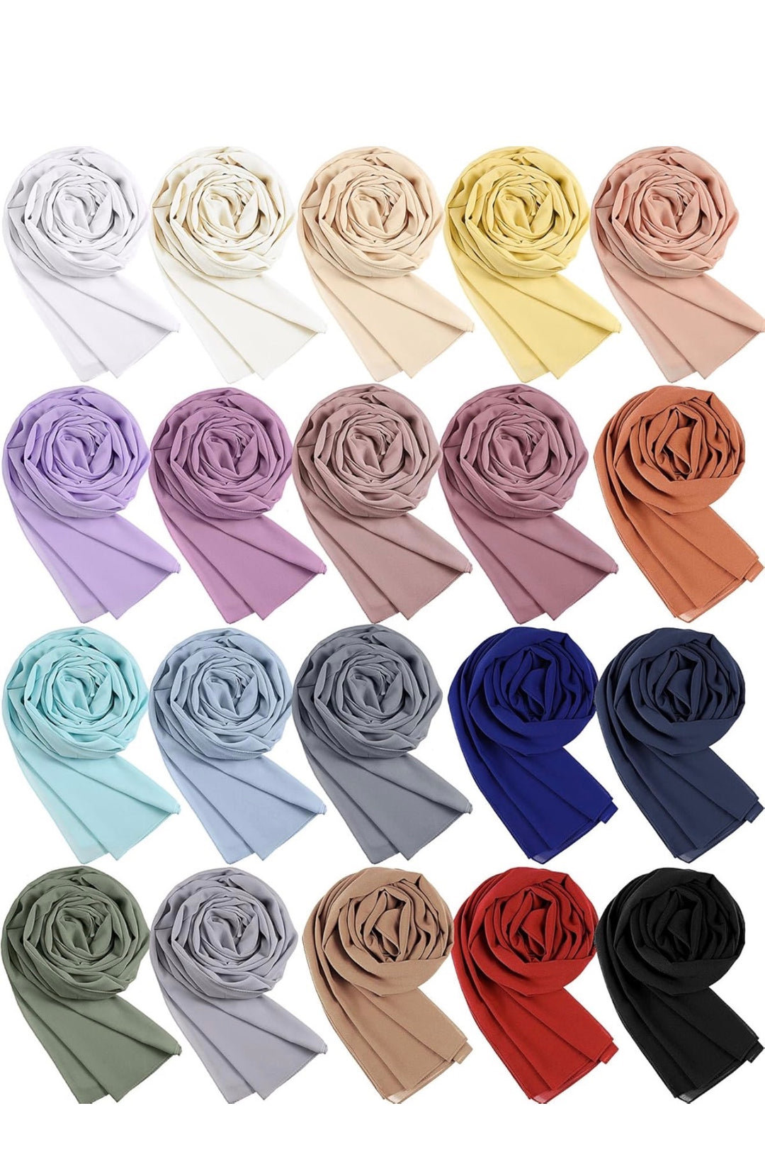 20 Chiffon Hijab Set
