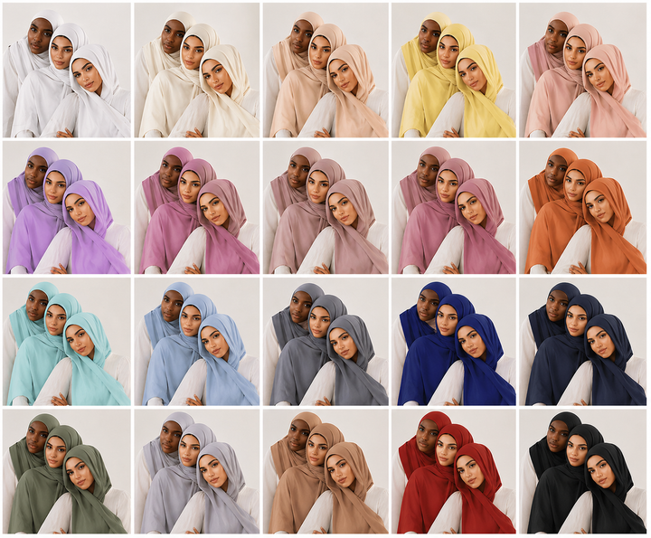 20 Chiffon Hijab Set
