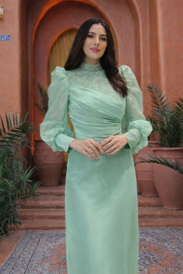 Taffeta Gown