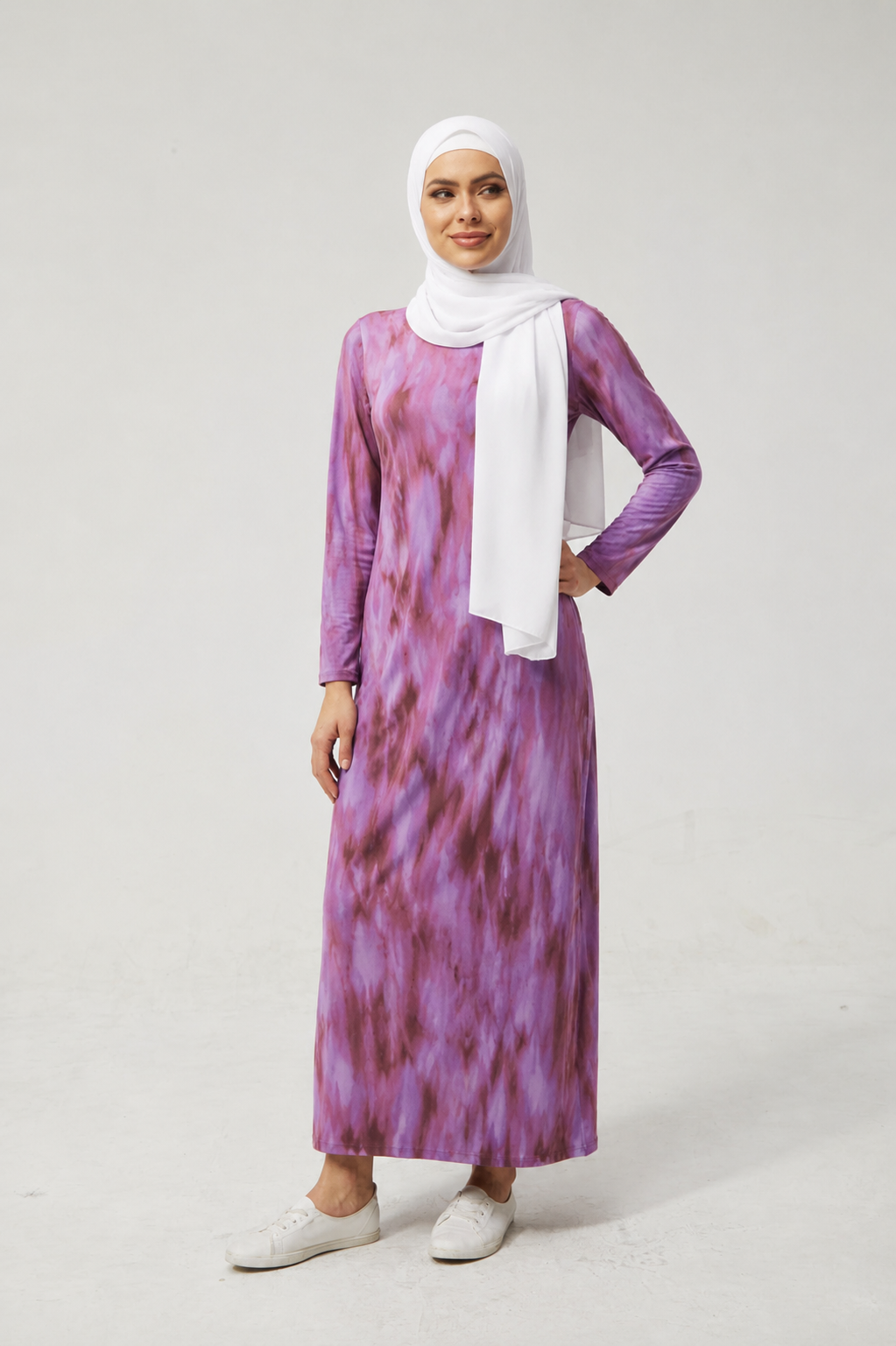 Purple Jersey maxi dress