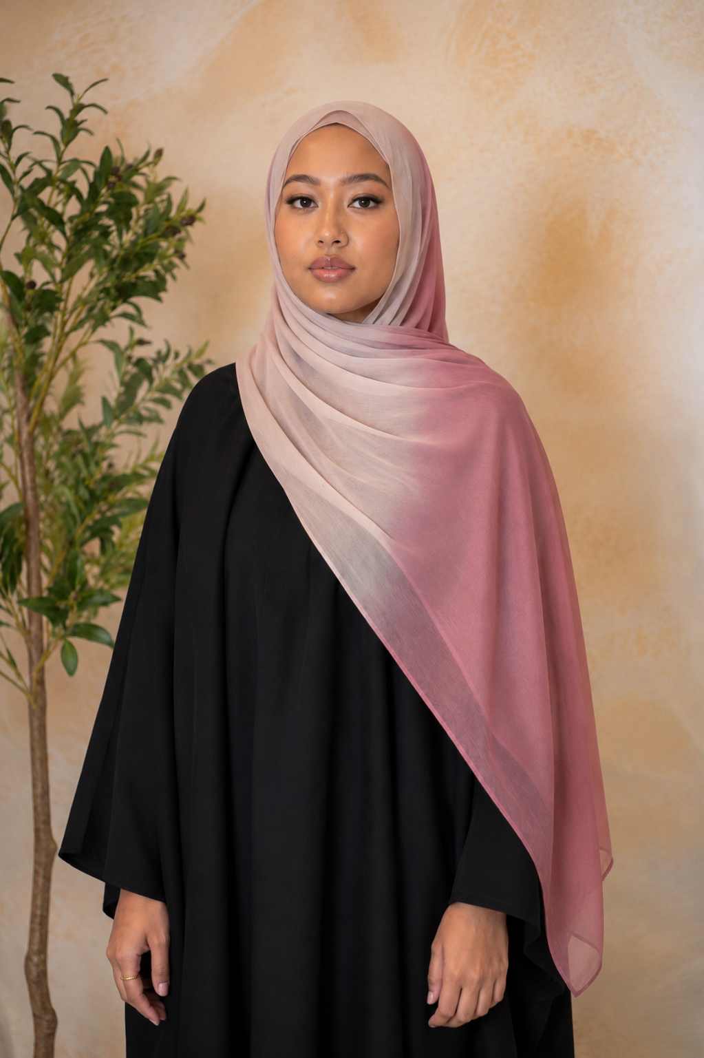 Pink Ombre Modal Hijab