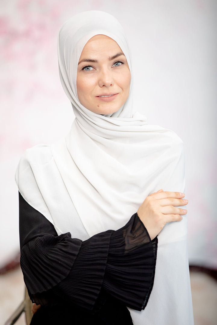 Almond Chiffon Hijab - Urban Modesty