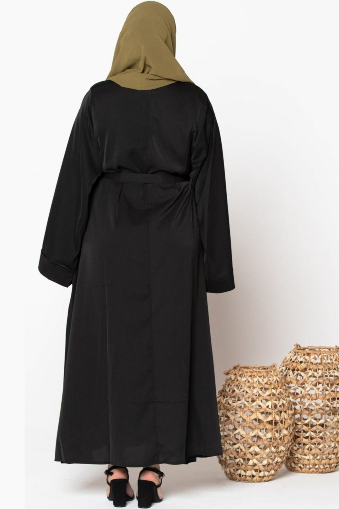 black maxi kimono dress Maxi Dress in Black XXXL