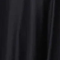 Close-up of Black Satin Gown fabric, showing the luxurious texture of the exclusive Made In Turkey Edition Marigold Satin Gown.