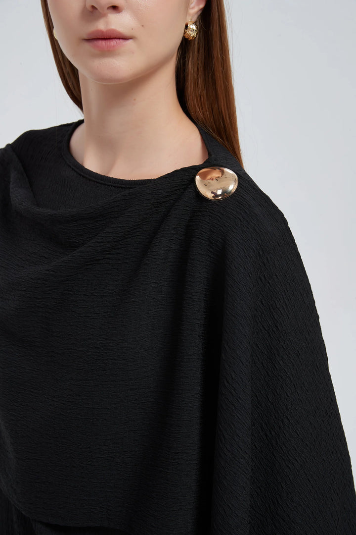 Side Draped Pants Set