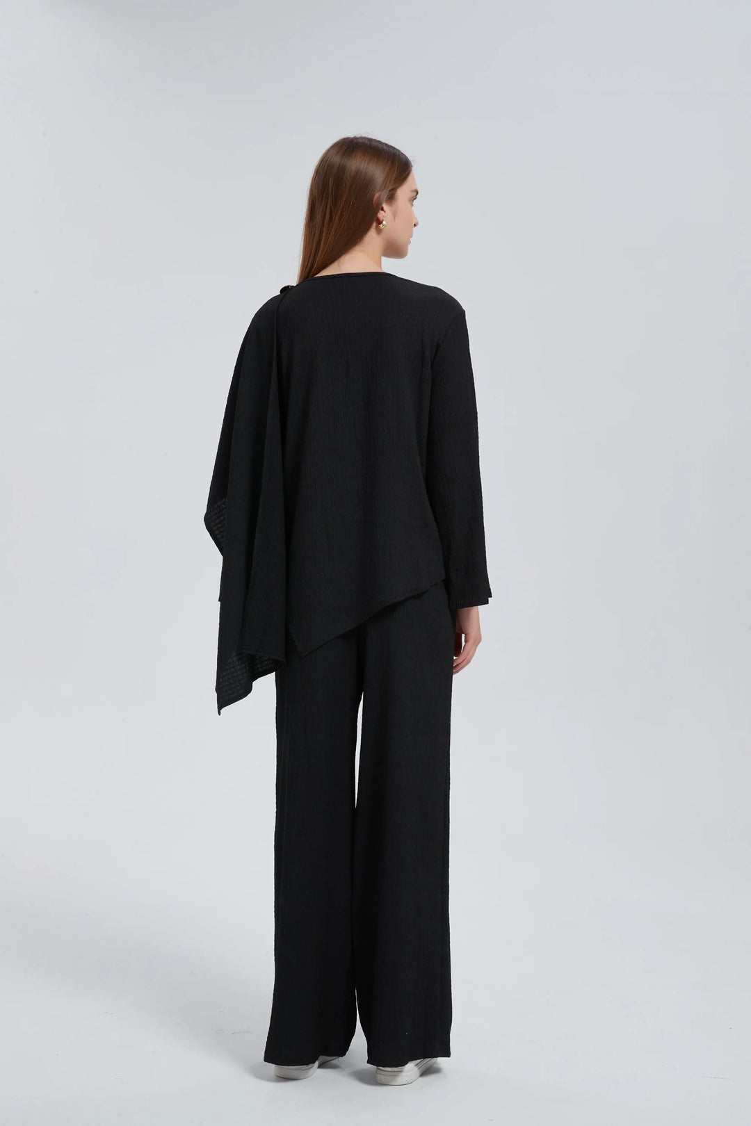 Side Draped Pants Set