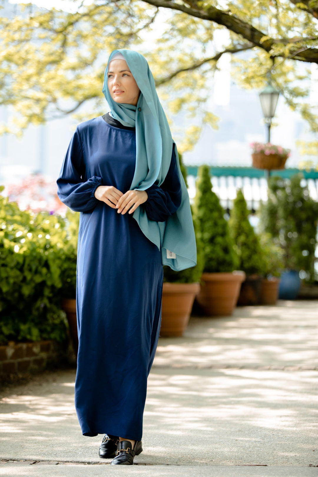 Blue Abaya