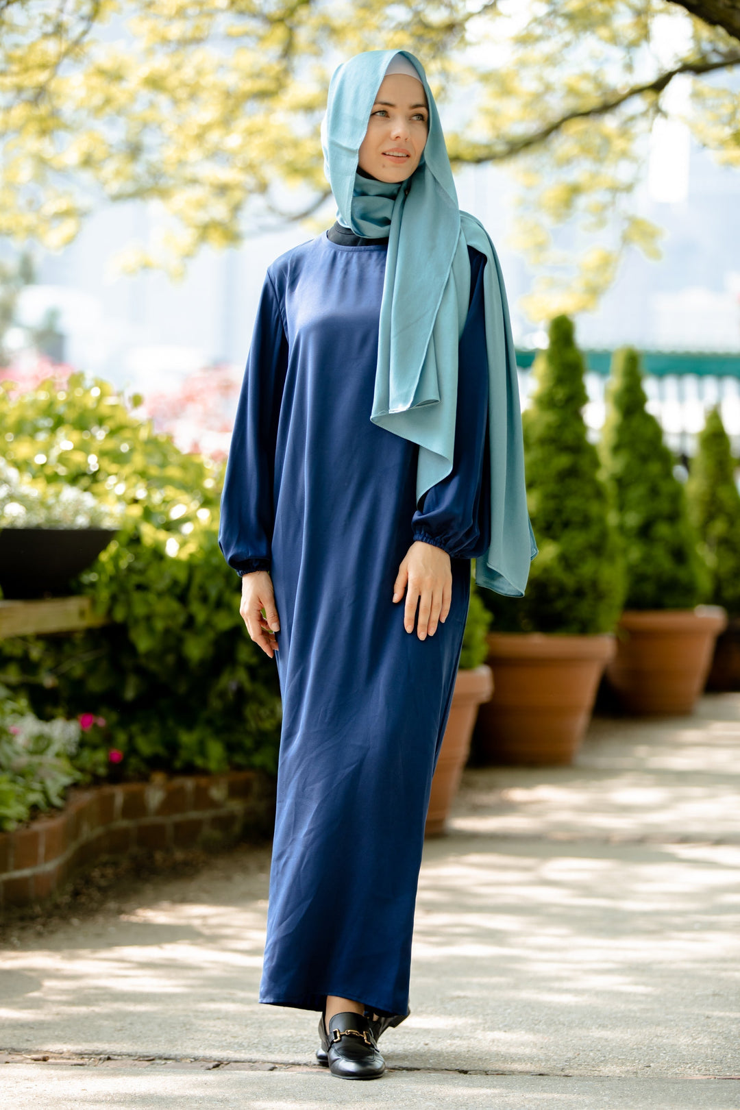 Blue Abaya