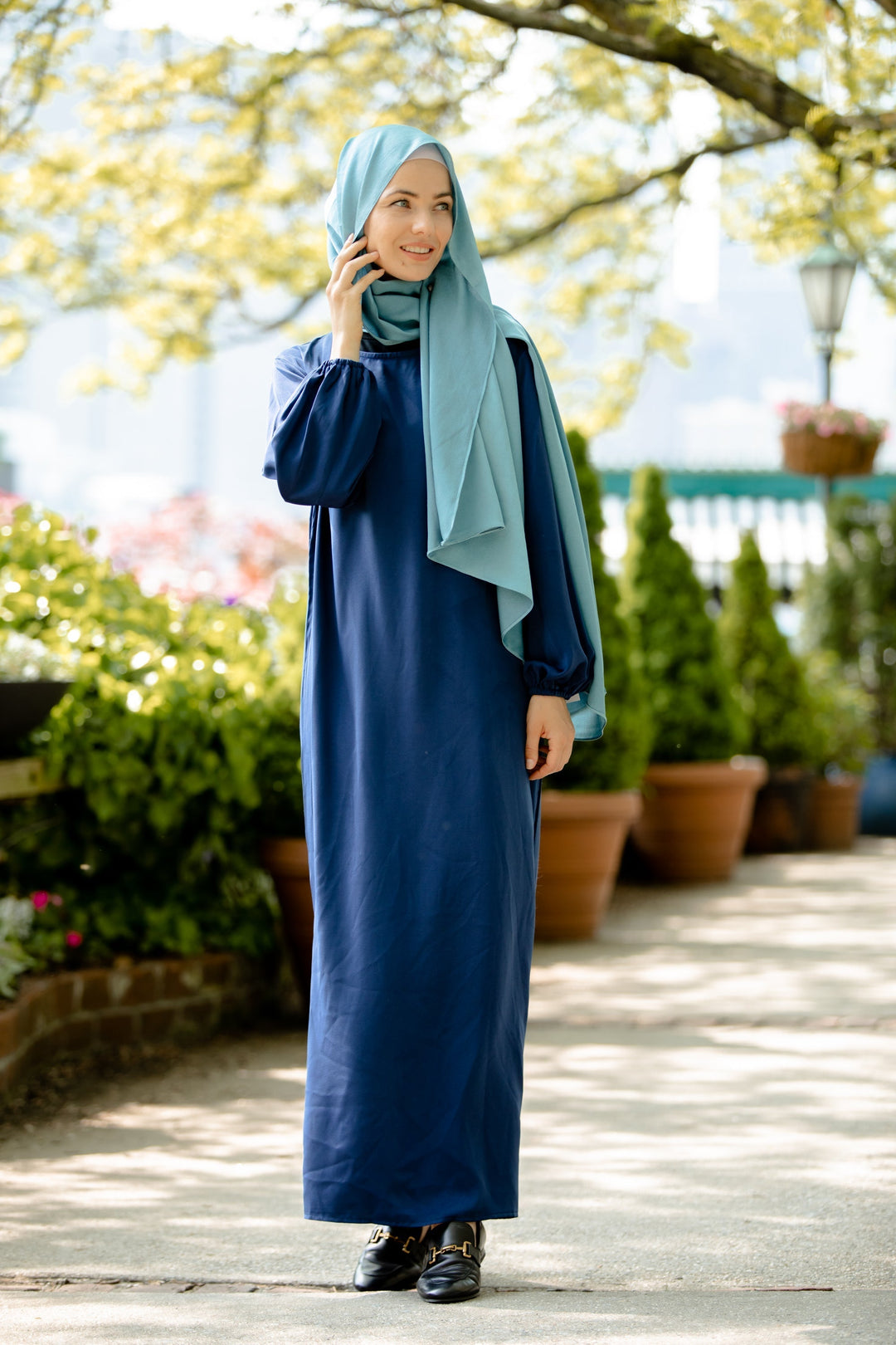 Blue Abaya