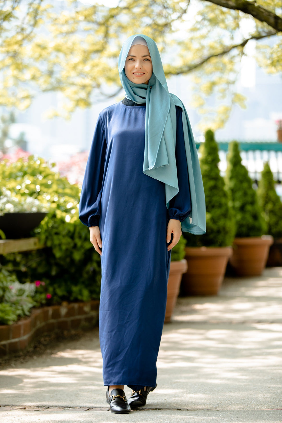 Blue Abaya