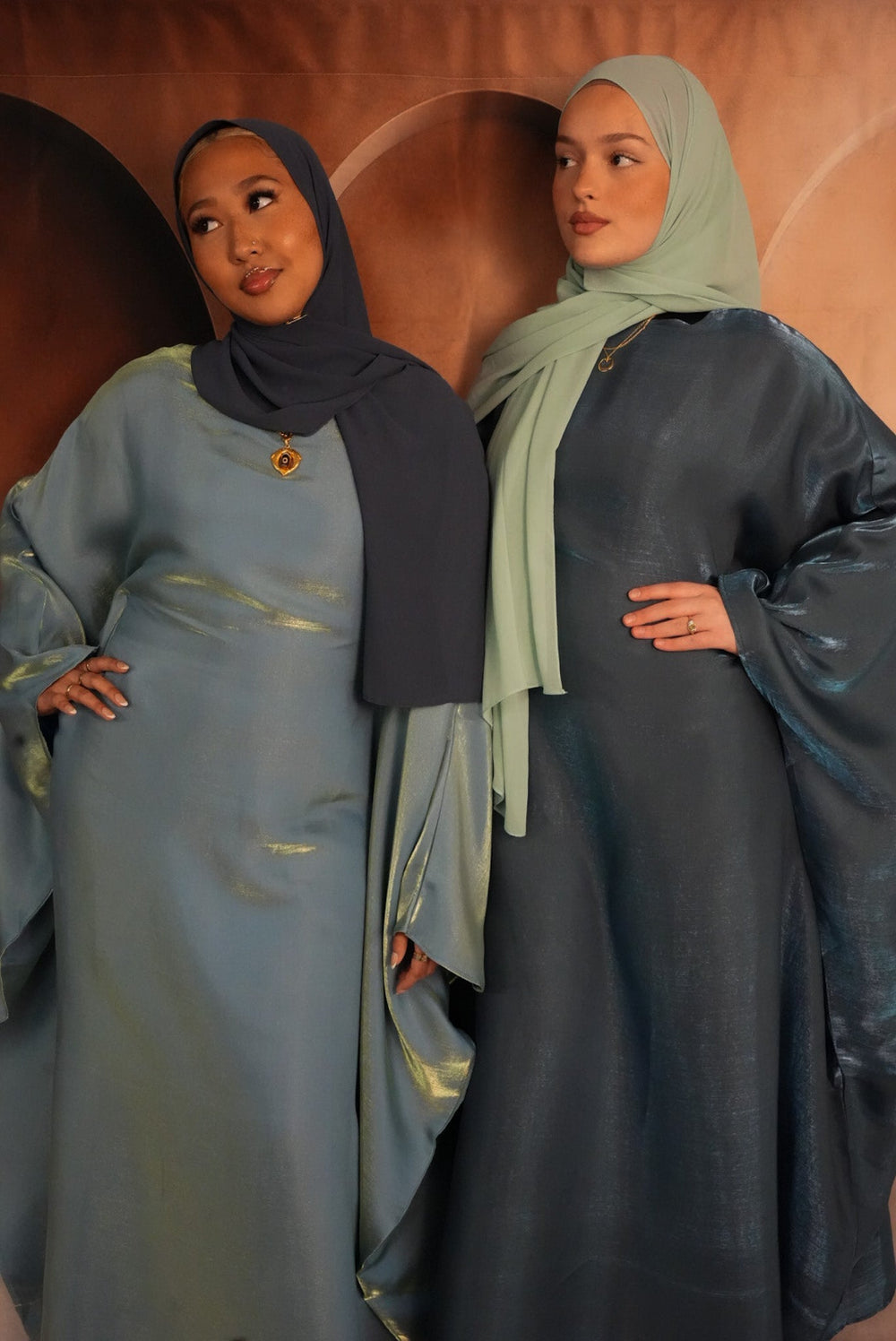 Blue Butterfly Kaftan - Size 2 / Navy Blue