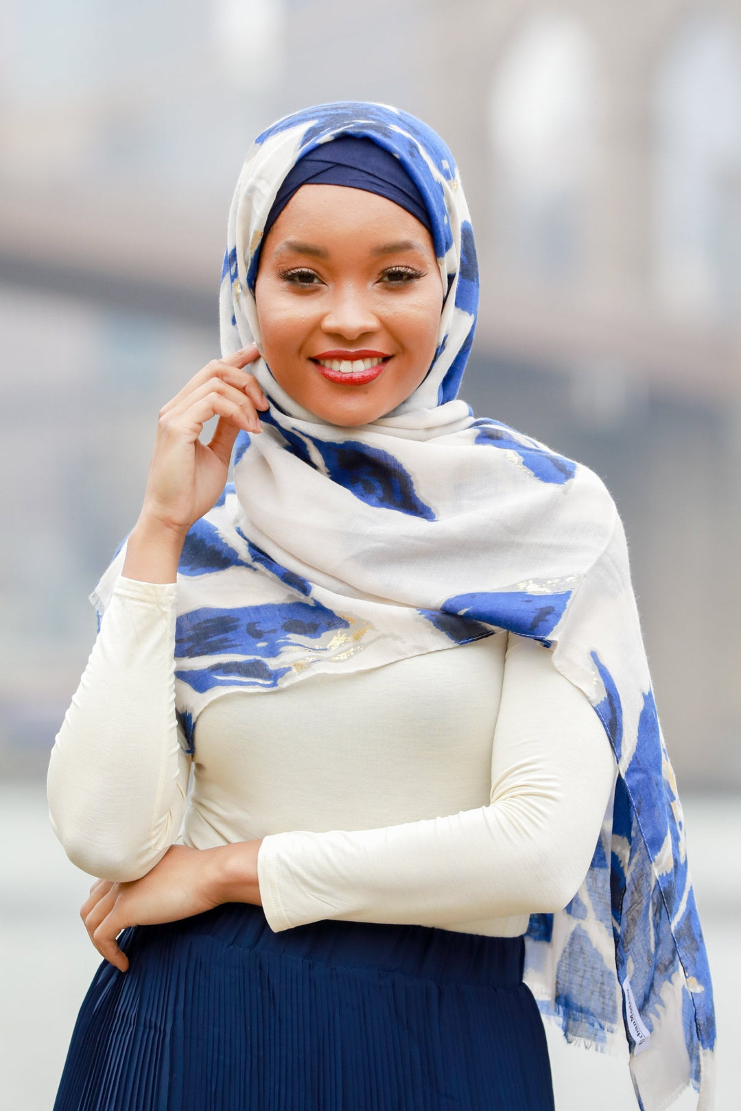 Blue Marble Hijab - Urban Modesty