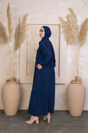 Blue Sheath Abaya Maxi Dress-CLEARANCE