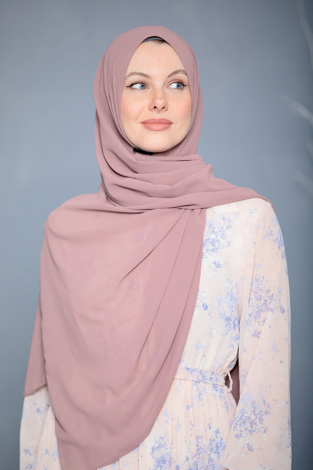 Blush Pink Chiffon Hijab