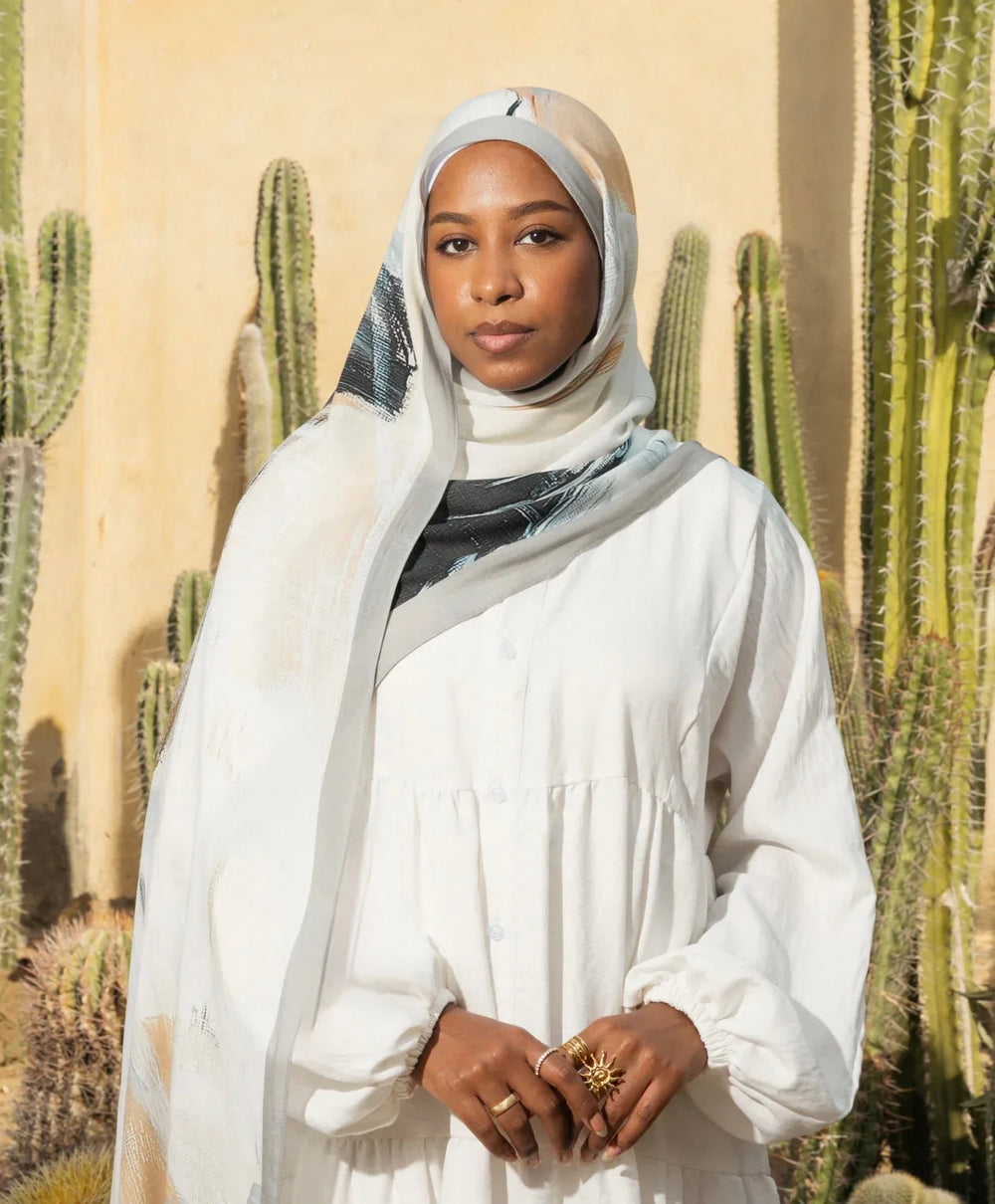 Brush Strokes Modal Hijab