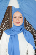 Sky Blue Jersey Hijab