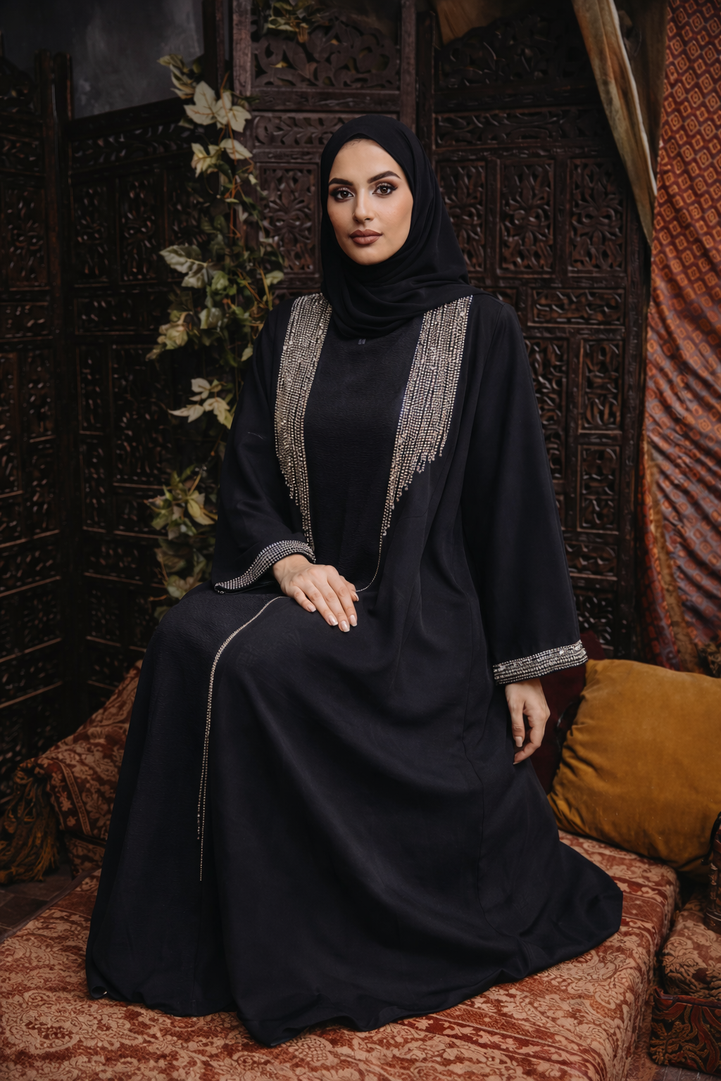 Bedazzled Open Abaya
