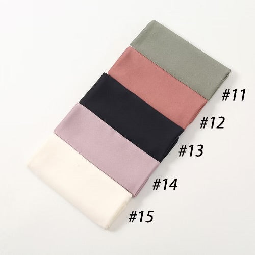 Cream Satin Non-Slip Hijab #15 - Urban Modesty