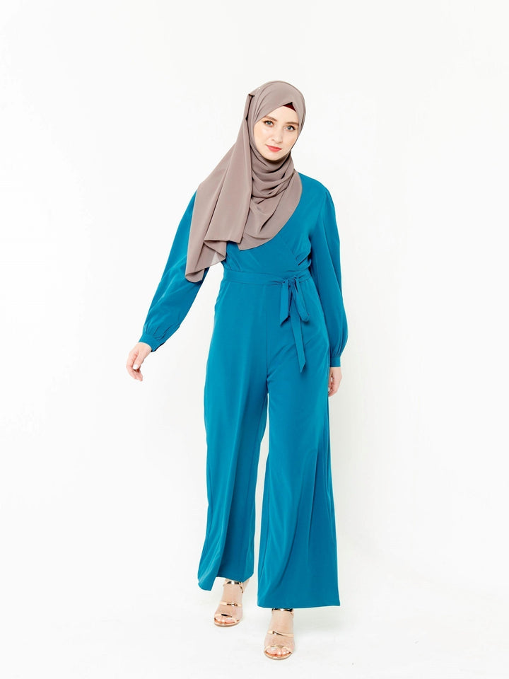 Criss Cross Long Sleeve Jumpsuit