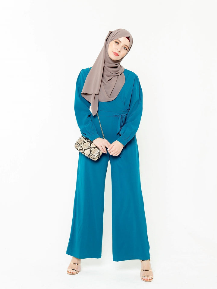 Criss Cross Long Sleeve Jumpsuit