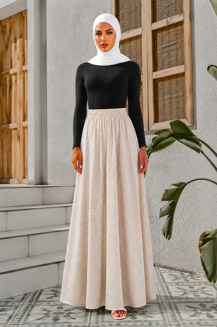 Polka Dots Maxi Skirt