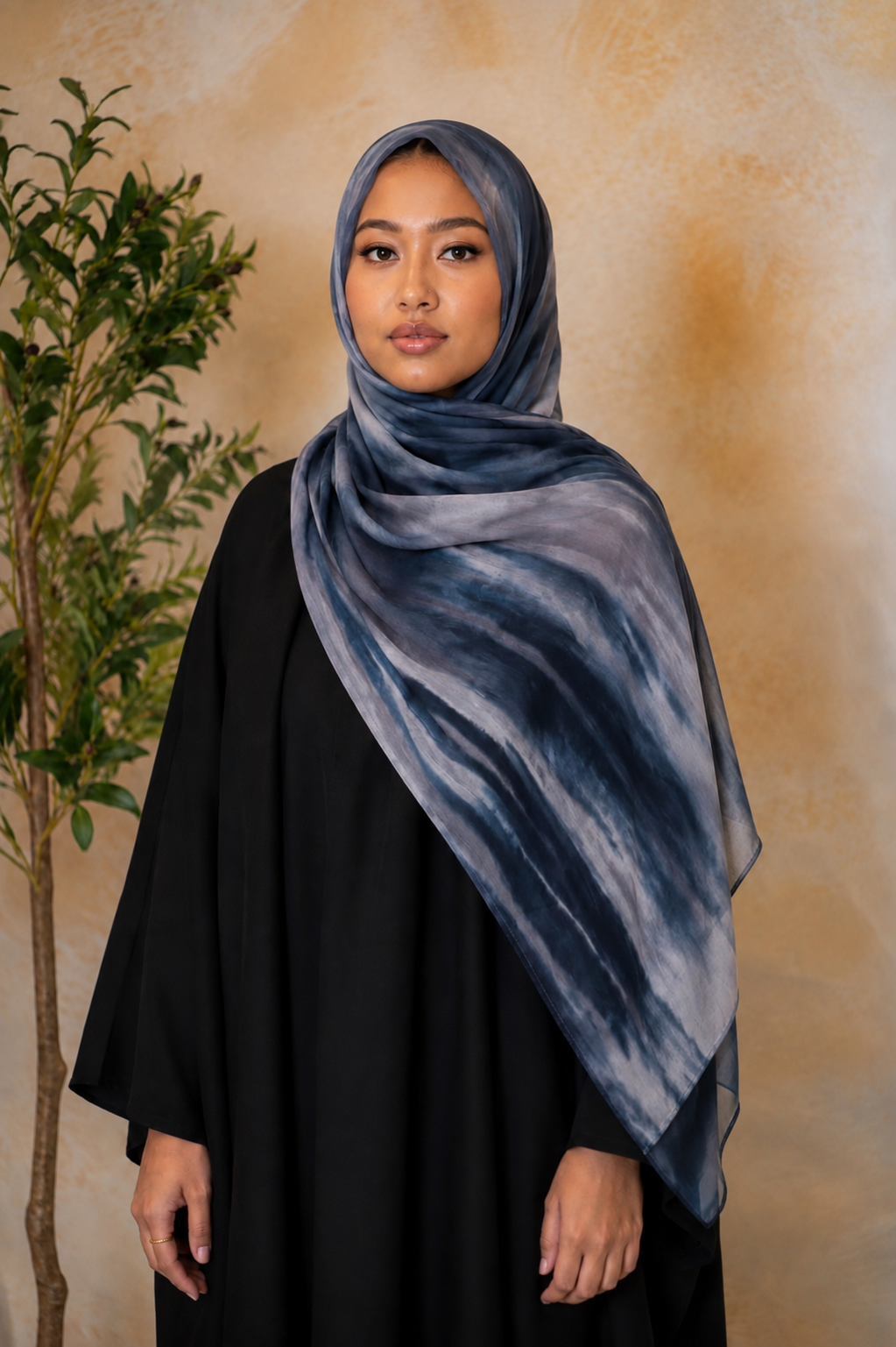 Ocean Waves Ombre Modal Hijab