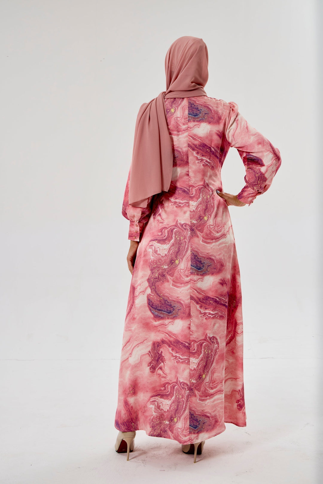 Deep Dusty Pink Chiffon Hijab