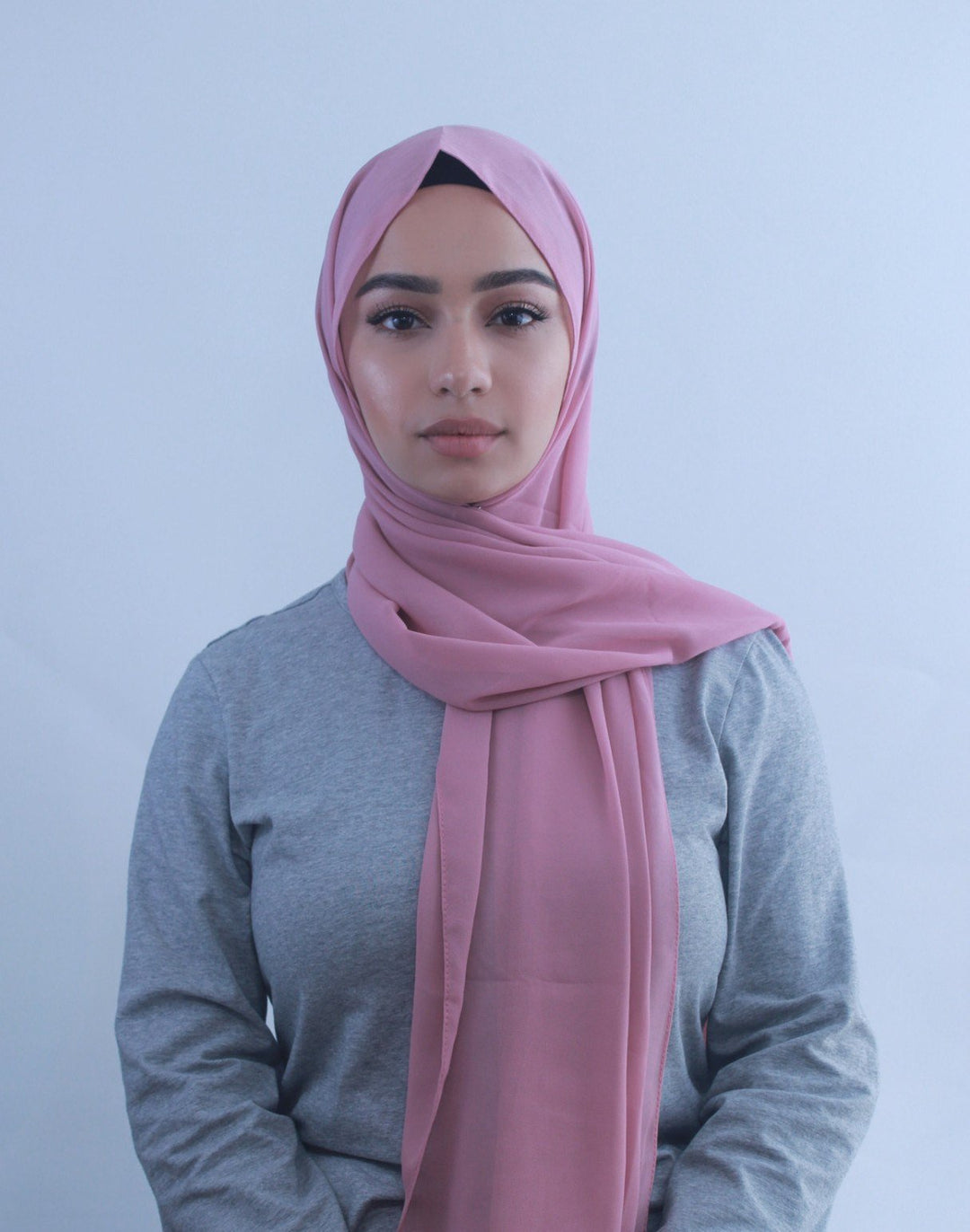 Dusty Pink Chiffon Hijab - Urban Modesty